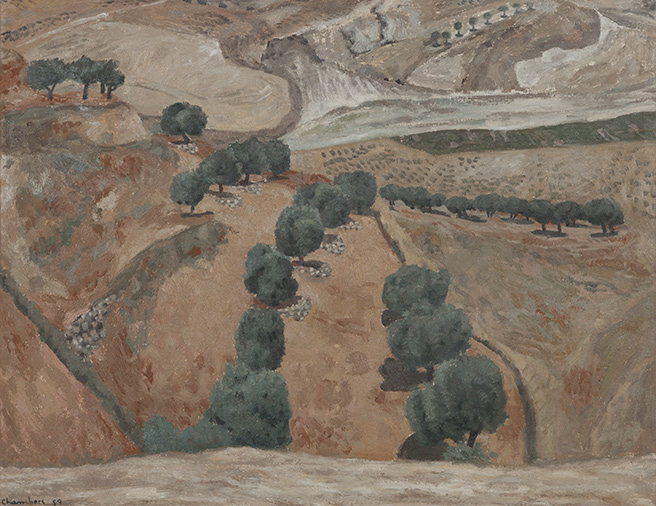 JOHN R. (“JACK”) CHAMBERS Olive Grove Oil on canvas